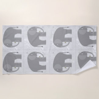 Serviette De Plage Eléphants Beach Towel