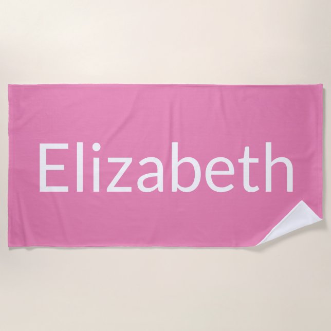 Serviette De Plage Élisabeth (Devant)