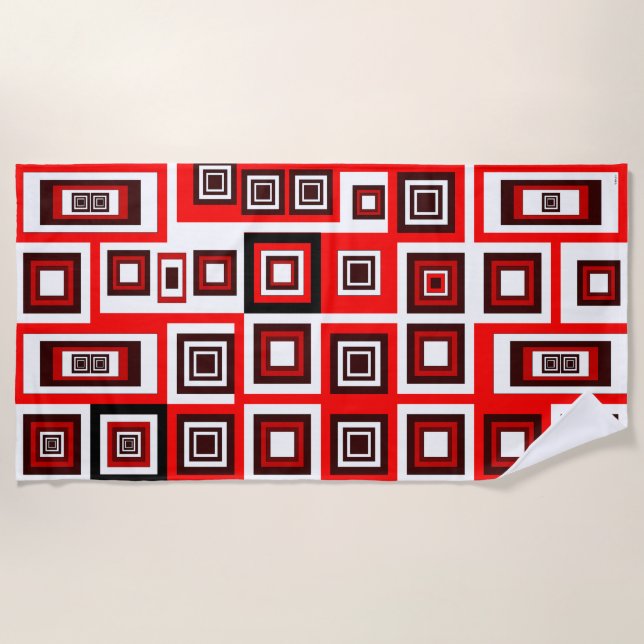 Serviette de plage encadrée (Devant)