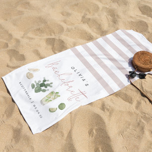 Serviette De Plage Enterrement de vie de jeune fille personnalisé Boh