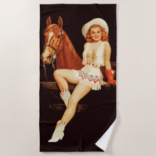 Serviette De Plage Épingle de fille