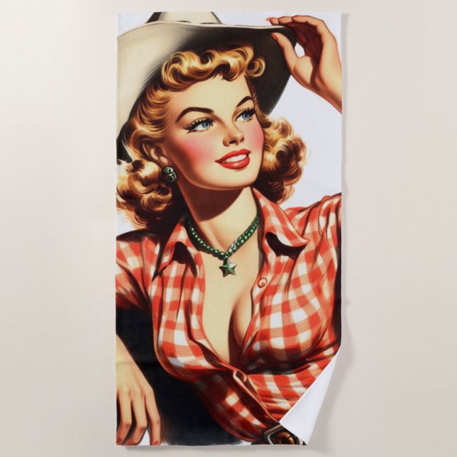 Serviette De Plage Épinglette vintage (Devant)