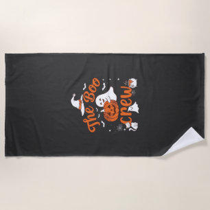 Serviette De Plage Équipage fantôme citrouille blanche chapeau de sor