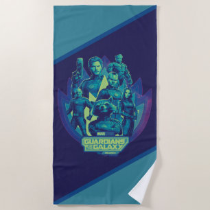 Serviette De Plage Équipe des Gardiens de la Galaxie en graphique d'e