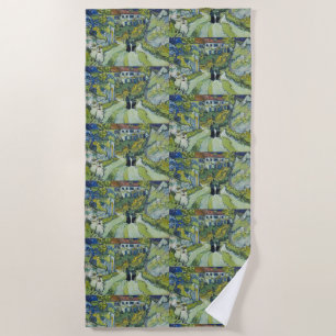 Serviette De Plage Escalier de Van Gogh à Auvers Paysage Artistique