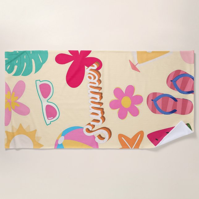 Serviette De Plage Été (Devant)