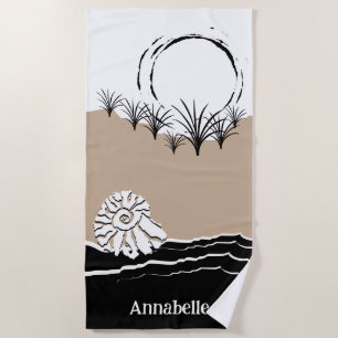 Serviette De Plage Été Sunset Dune Sable Sea Nom de la coque