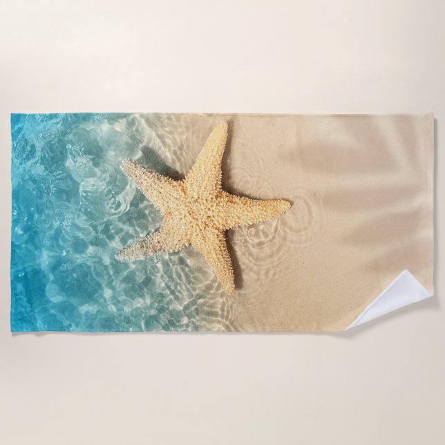 Serviette De Plage Étoile de mer (Devant)