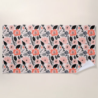 Serviette De Plage Être Fleur sauvage Dans Un Jardin Plein De Roses