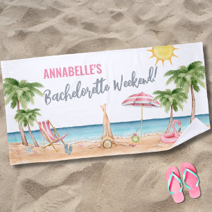 Serviette De Plage Étudiante Libre Tropicale d'Été