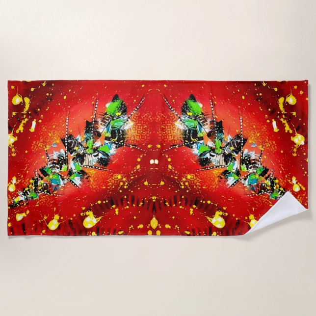 Serviette De Plage EVEIL de Christèle Chabrette (Devant)