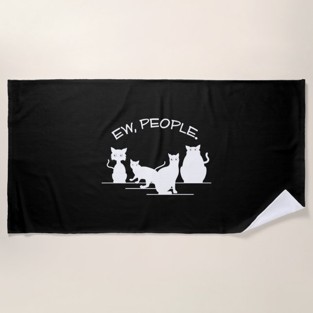 Serviette De Plage Ew People Chat (Devant)
