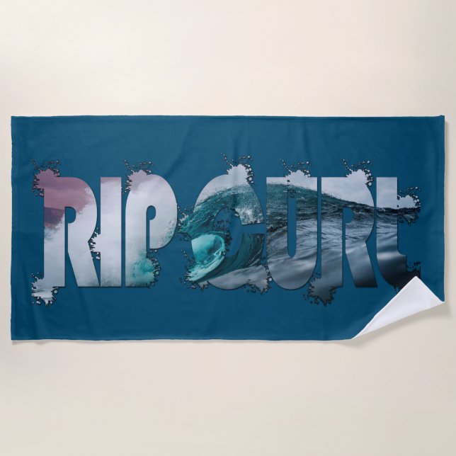 Serviette De Plage Extraire le splasme de la courbe (Devant)