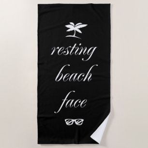 Serviette De Plage Face de plage de repos