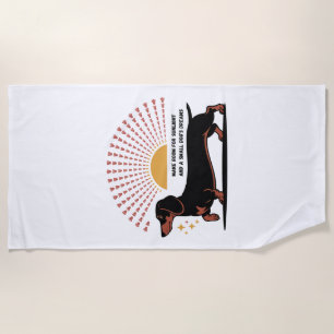 Serviette De Plage Faire de la place pour la lumière du soleil et les