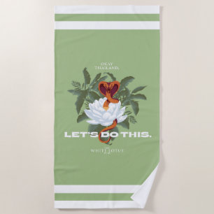 Serviette De Plage "Faisons ça" Cobra - Le Lotus Blanc