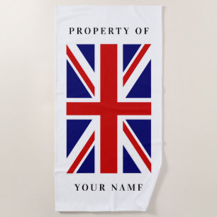 Serviette de plage faite sur commande de drapeau
