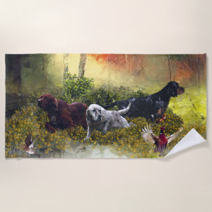 Serviette De Plage Famille Setters