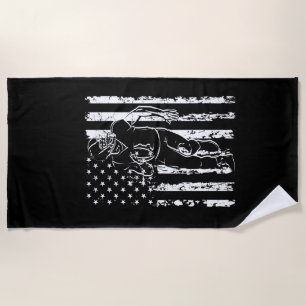 Serviette De Plage Fan de football américain