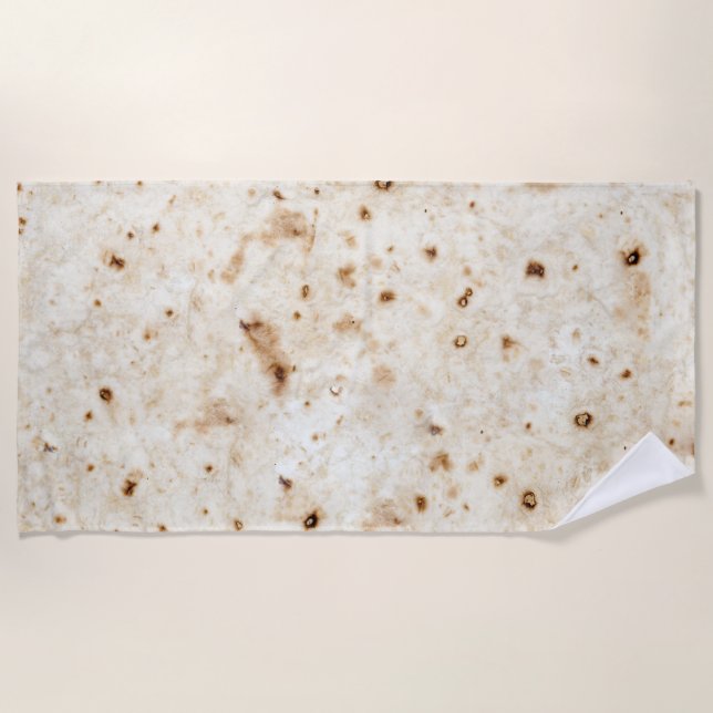 Serviette De Plage Farine de Burrito Flore Tortilla Taco Enveloppe de (Devant)