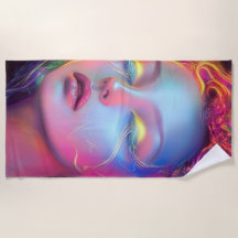 Femme Alien aux cheveux cosmiques