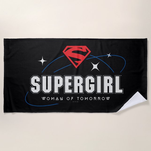 Serviette De Plage Femme super fille de demain (Devant)