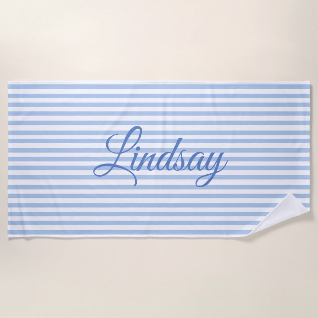 Serviette De Plage Fête de weekend élégante et bleue pour l'enterreme (Devant)