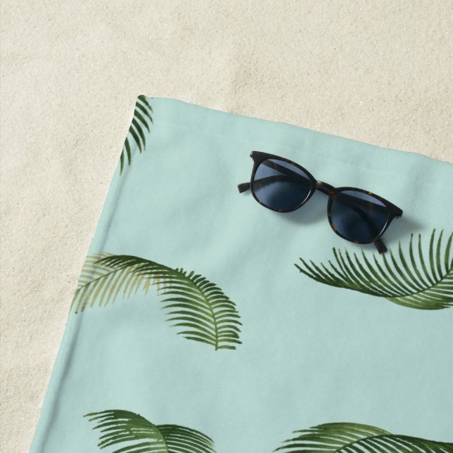 Serviette De Plage Feuilles Palm Tree (En situation)