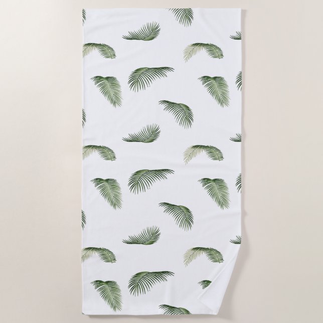 Serviette De Plage Feuilles Palm Tree (Devant)
