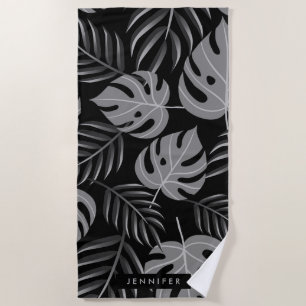 Serviette De Plage Feuilles tropicaux