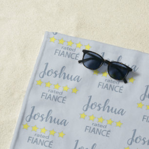 Serviette De Plage Fiancé(e) et cortège de mariage 5 étoiles