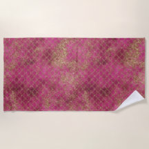 Fille Parties scintillant rose or Mermaid Glitz