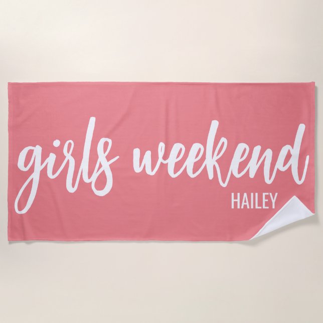 Serviette De Plage Filles Weekend Monogram Beach Towel (Devant)