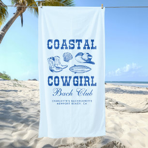 Serviette De Plage Fin de semaine de bachelorette Coastal Cowgirl