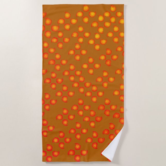 Serviette De Plage Flames (Devant)