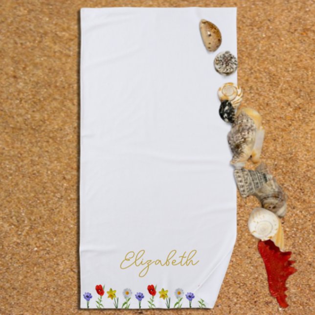 Serviette De Plage Fleur sauvage (Créateur téléchargé)