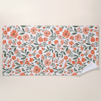 Serviette De Plage Fleurs de grâce chuchotantes