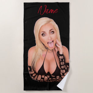 Serviette De Plage Flirty blonde Thunder_Cove