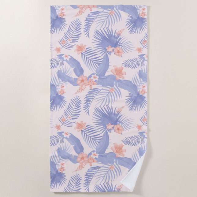 Serviette De Plage Floral (Devant)