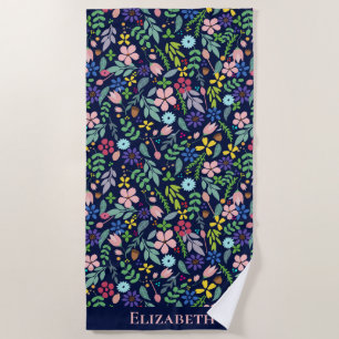 Serviette De Plage Flore moderne