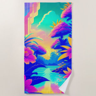 Serviette De Plage Flore tropicale 2
