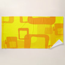 Flux de soleil vibrant - Formes d'art abstrait mod