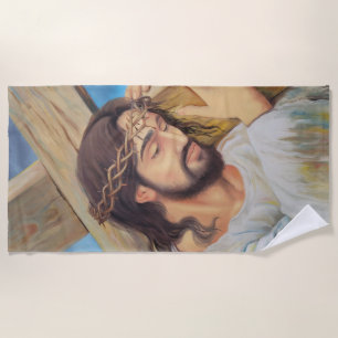 Serviette De Plage Foi chrétienne Jésus Christ
