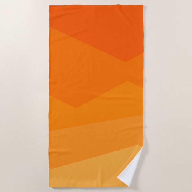 Serviette De Plage Fond orange (Devant)
