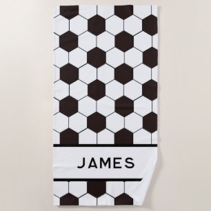 Serviette De Plage Football Enfants Football motif Football 