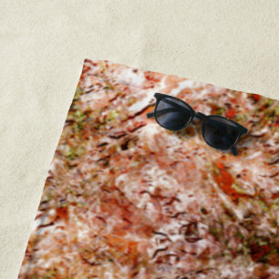 Serviette De Plage Forêt sous coton ou roche sous terre