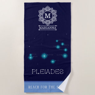 Serviette De Plage Formation de l'hémisphère nord Pleiades Star
