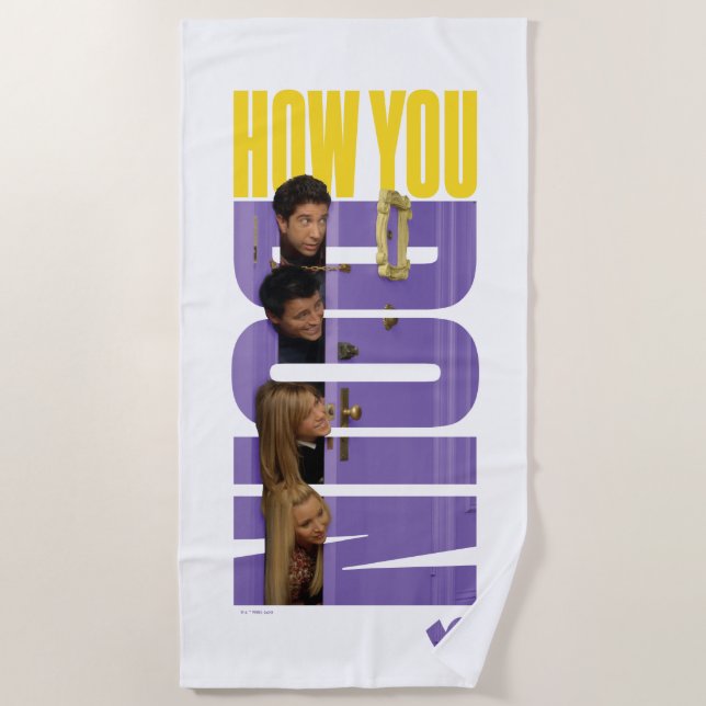 Serviette De Plage FRIENDS™ | Comment vas-tu ? (Devant)