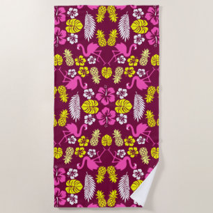 Serviette De Plage Fruit tropical floral