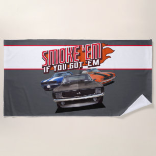 Serviette De Plage Fumer 'Em Si Vous Avez 'Em Camaros